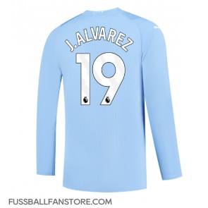Manchester City Julian Alvarez #19 Replik Heimtrikot 2023-24 Langarm
